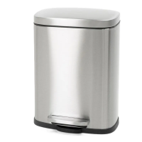 Ведро для мусора Bevel-TC-0105 SS Color/плавное закрытие/прямоугольное/5л/нержавейка (MI7086)